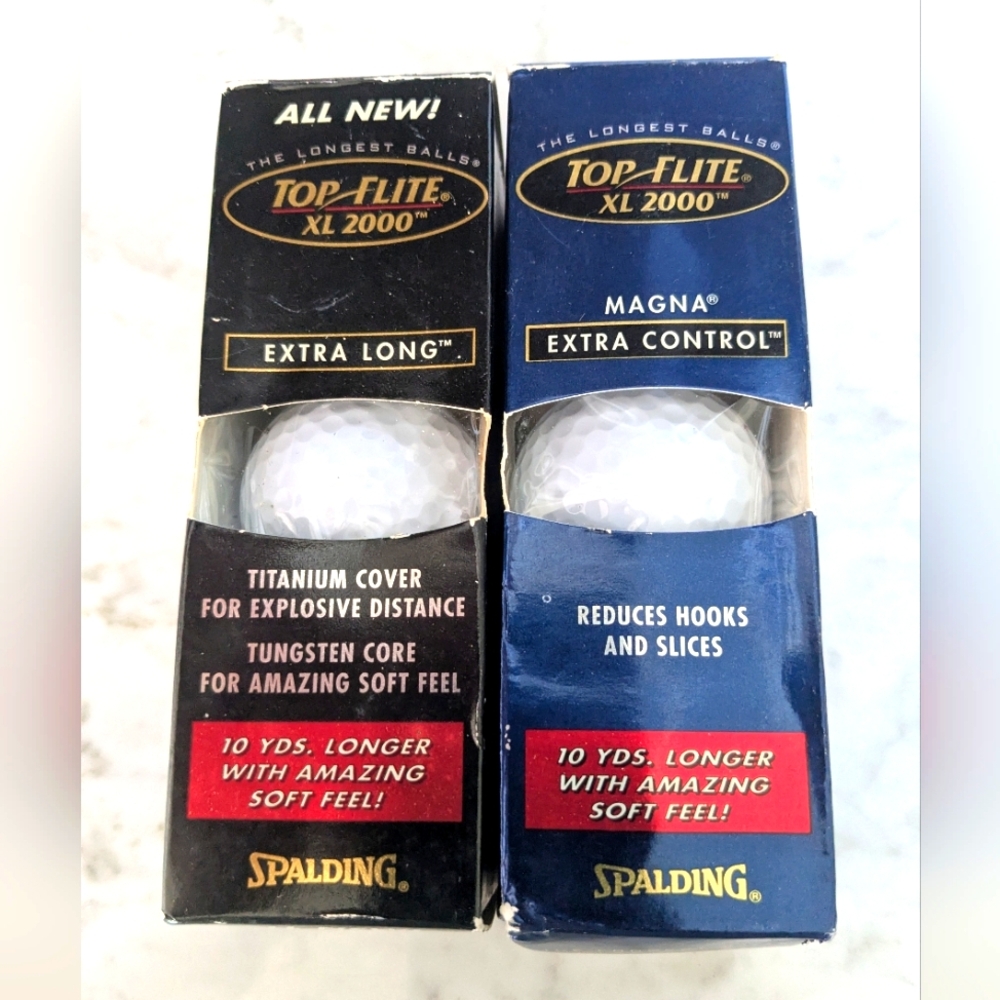 Top Flite 2000 Golf Balls 2 Pk Of 3. NIB